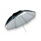 Menik SM-05 Paraplu wit/zwart/zilver 101 cm wisselbaar